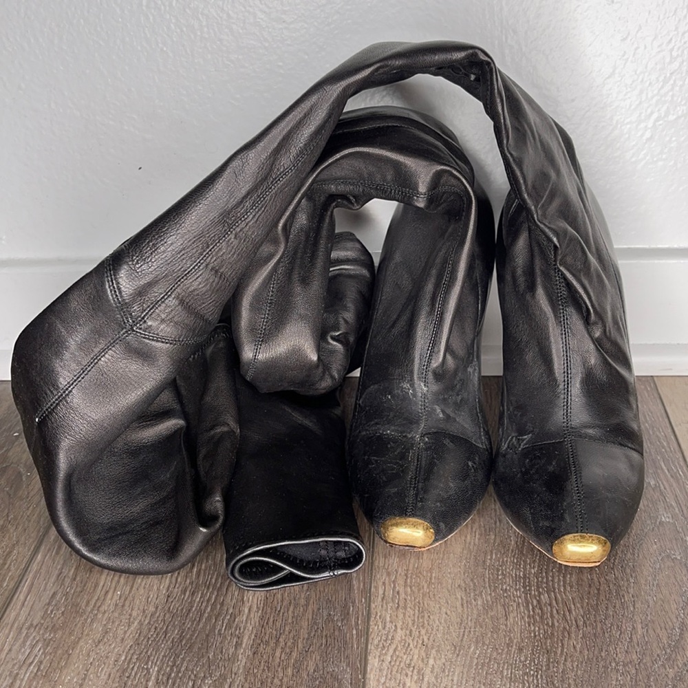 Alexander McQueen over the knee boots